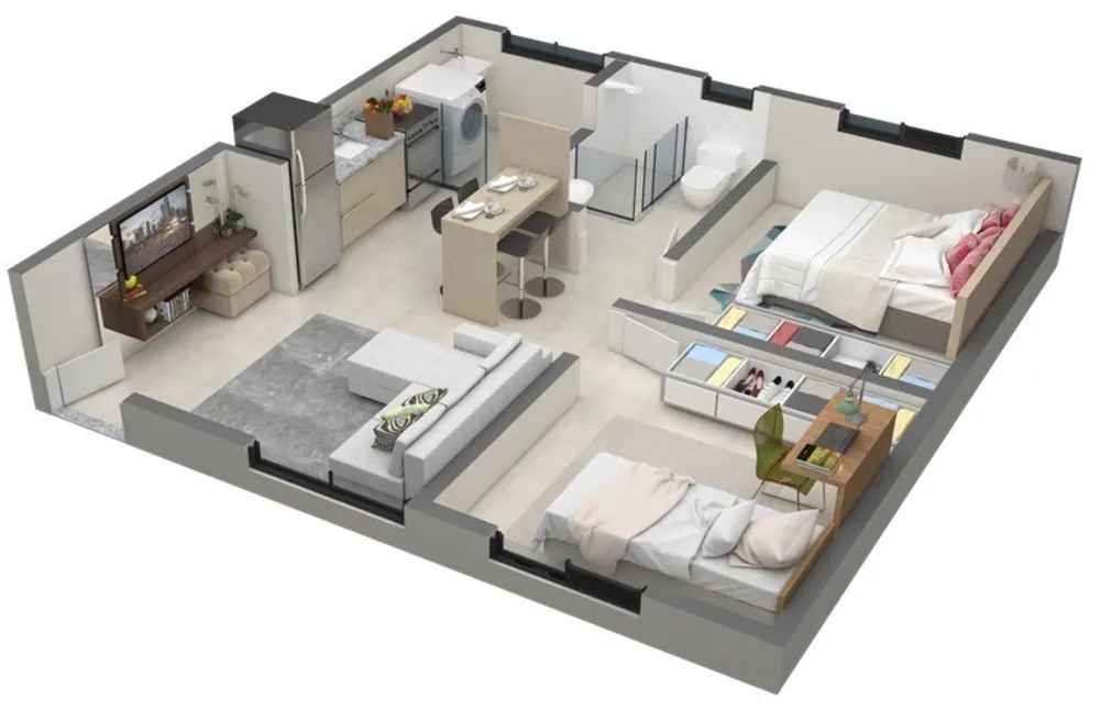 Apartamento, 2 quartos, 43 m² - Foto 15