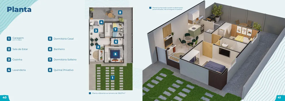 Casa, 2 quartos, 44 m² - Foto 7