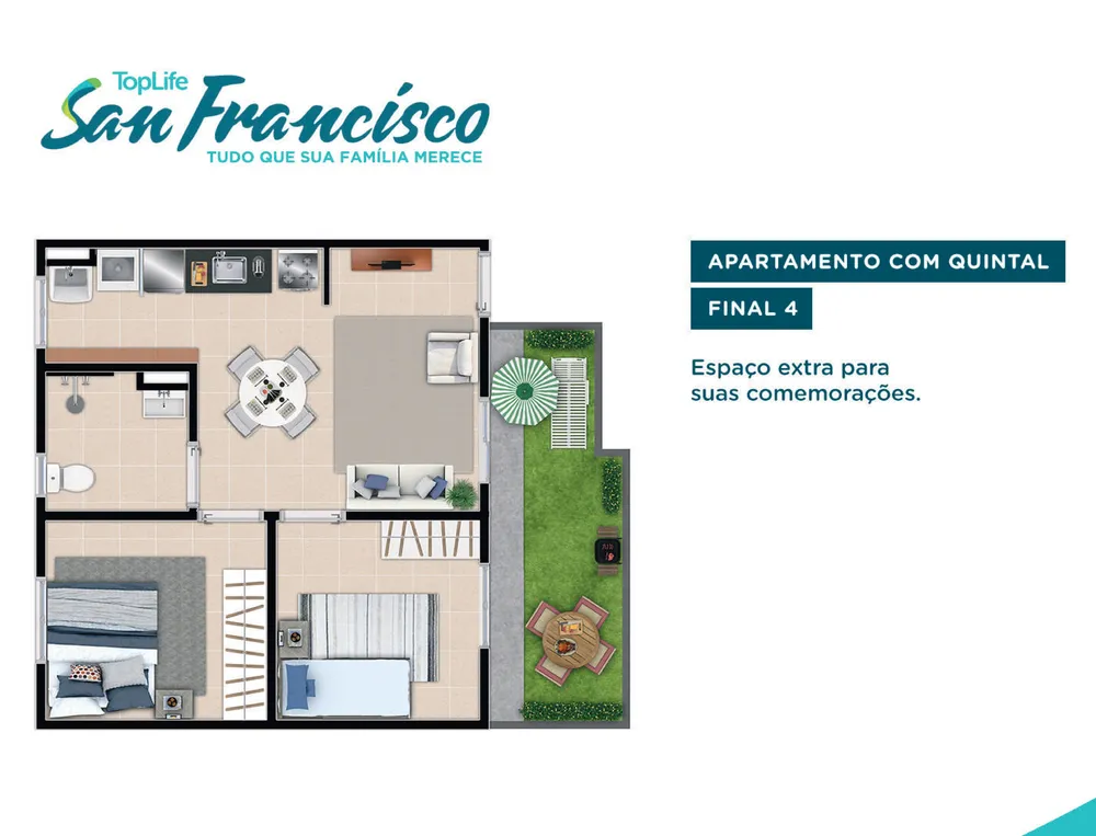 Apartamento, 2 quartos, 45 m² - Foto 1