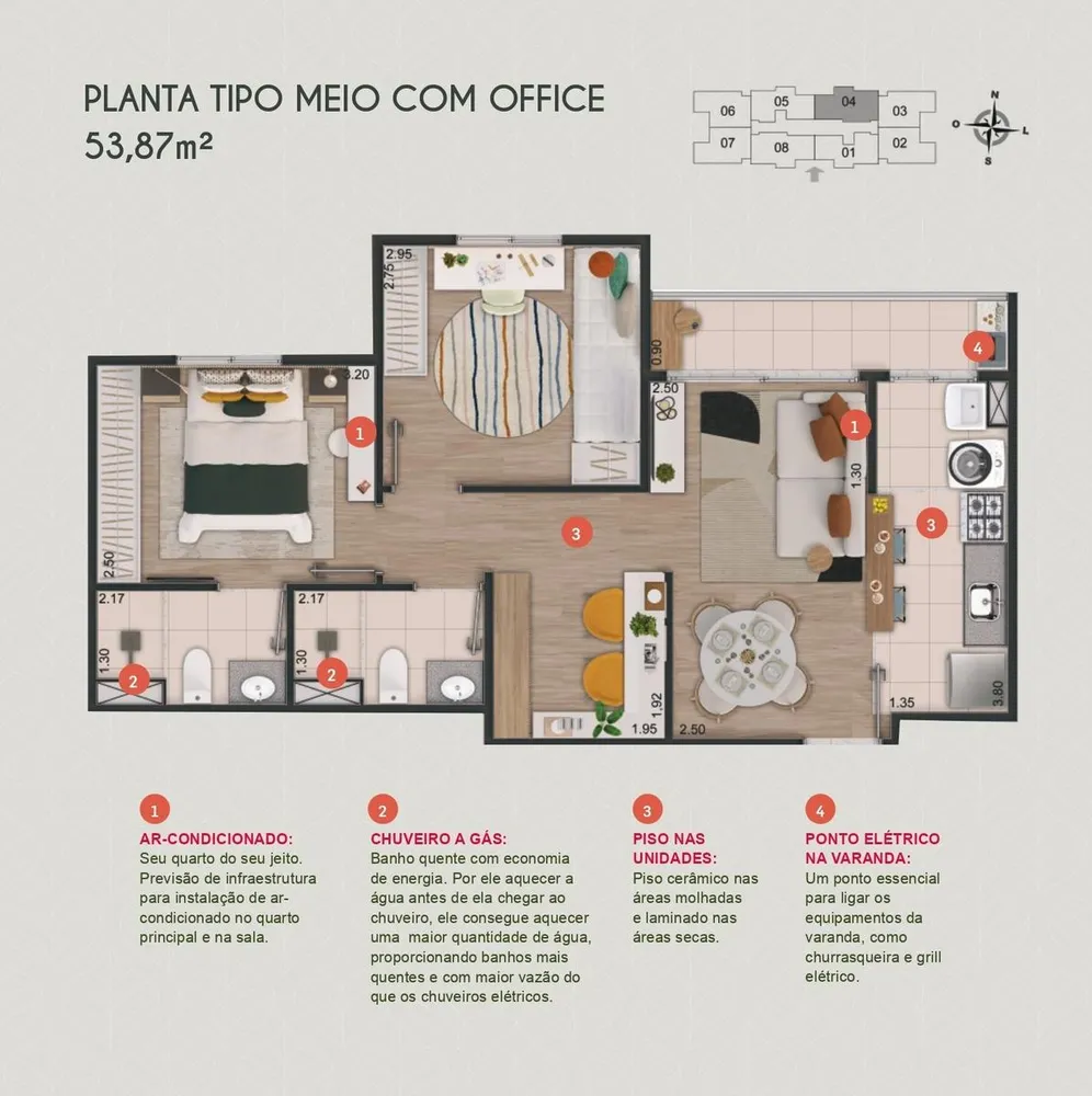 Apartamento, 2 quartos, 53 m² - Foto 16