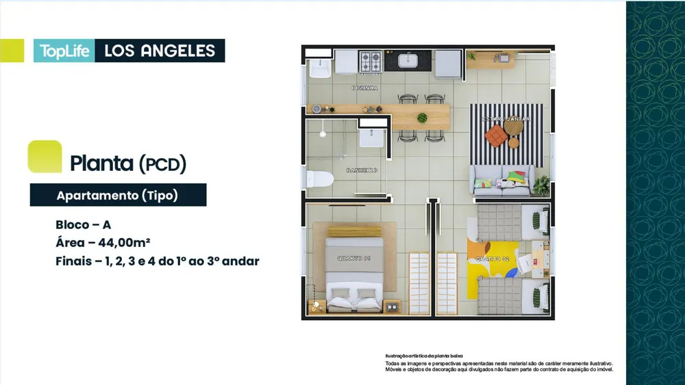 Apartamento, 2 quartos, 44 m² - Foto 16