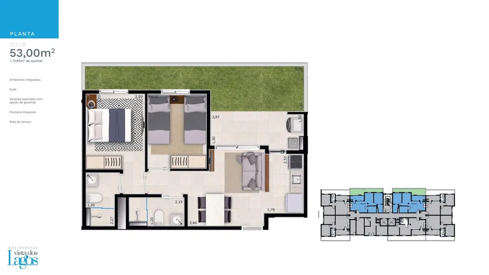 Apartamento, 2 quartos, 68 m² - Foto 12