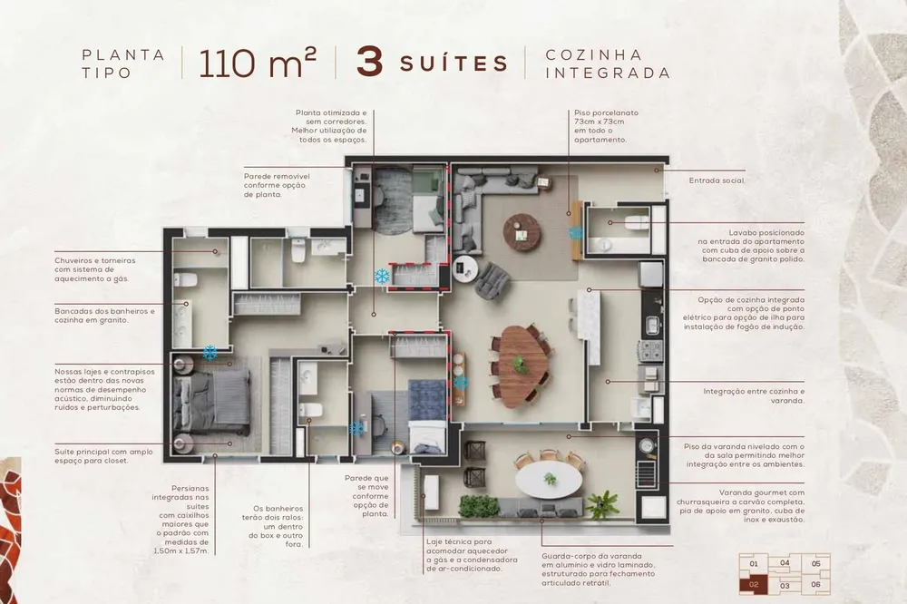 Apartamento, 3 quartos, 110 m² - Foto 10