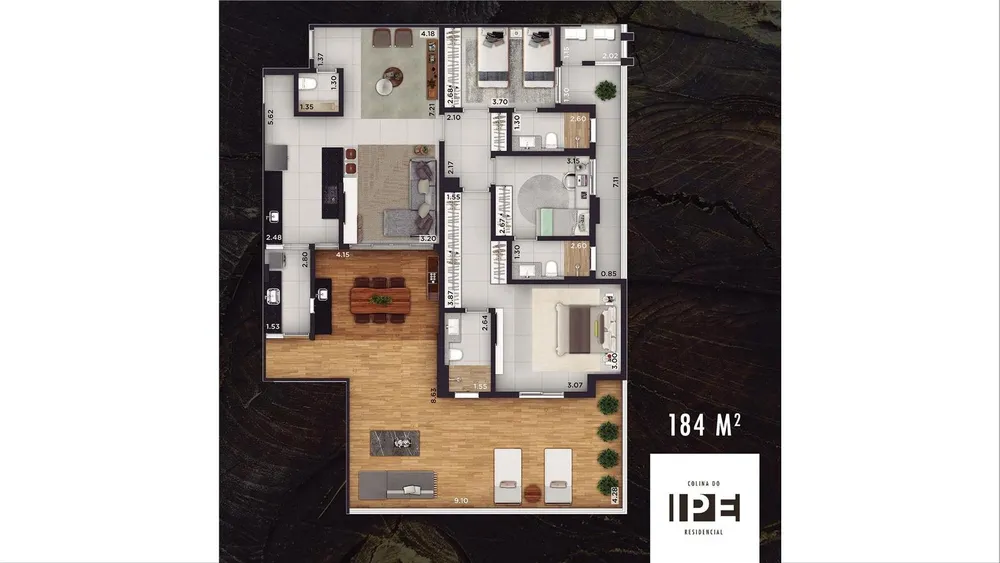 Apartamento, 3 quartos, 184 m² - Foto 16