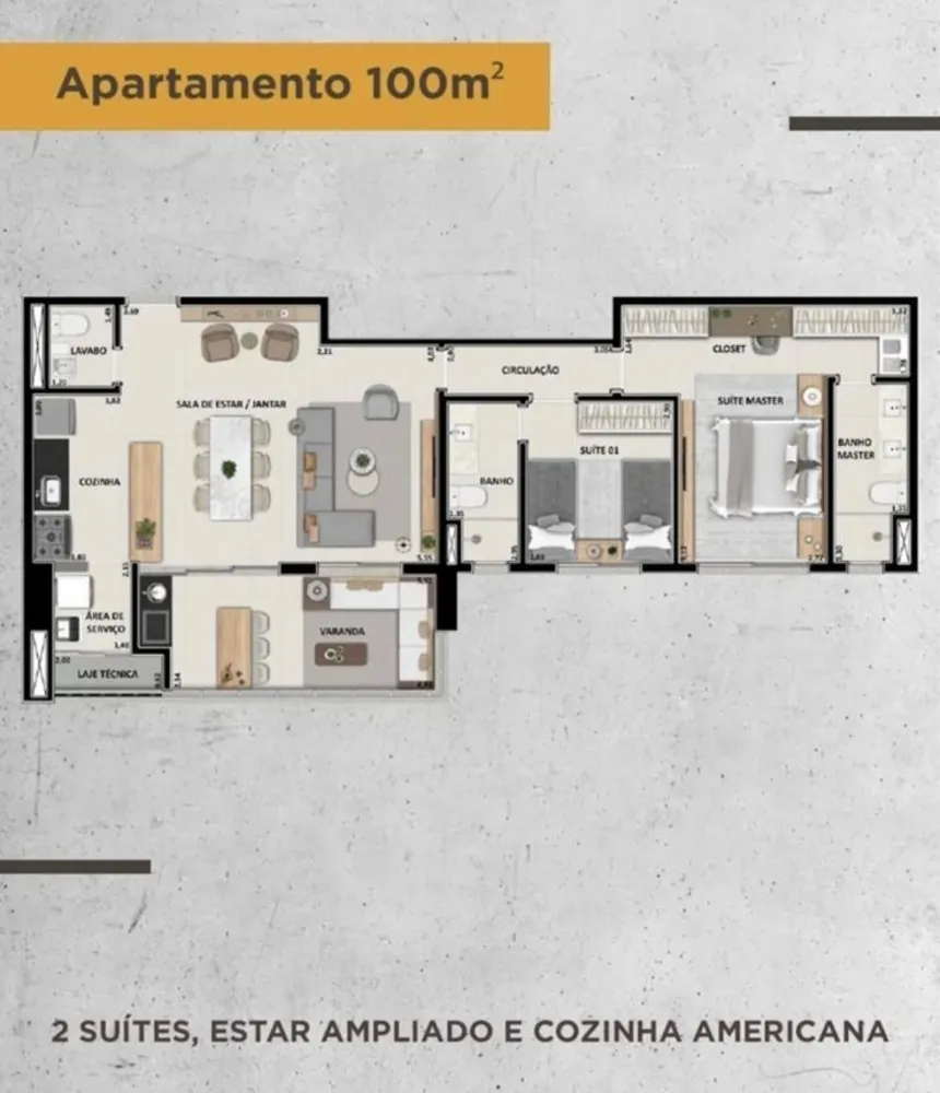 Apartamento, 2 quartos, 100 m² - Foto 12