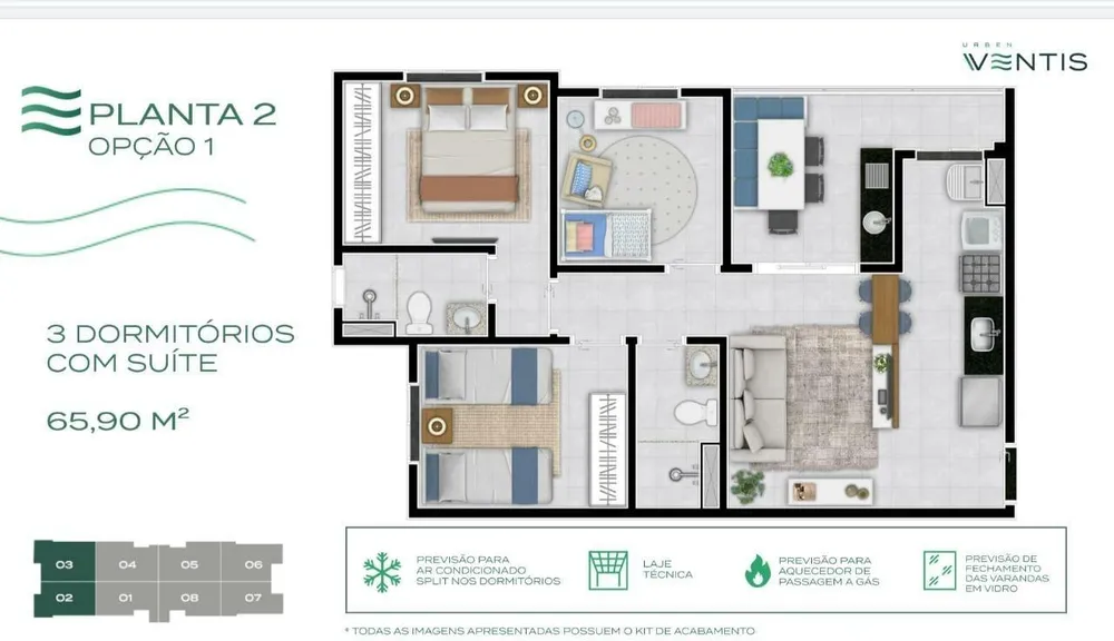 Apartamento, 3 quartos, 66 m² - Foto 13