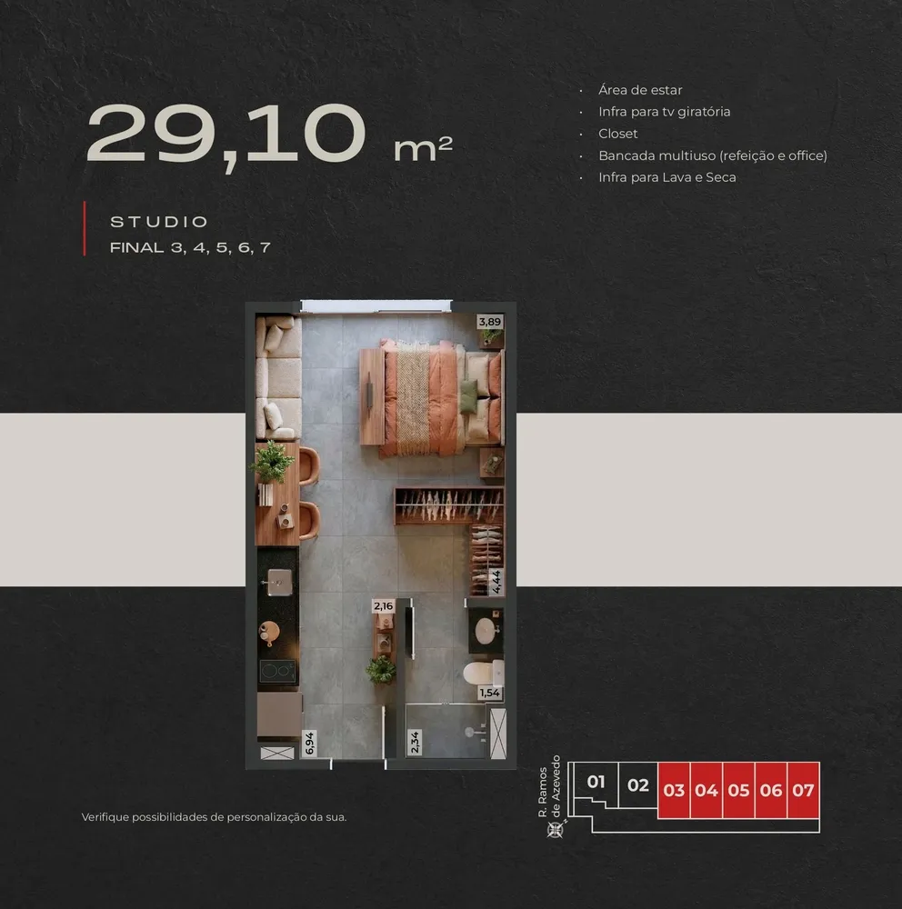 Apartamento, 1 quarto, 29 m² - Foto 10