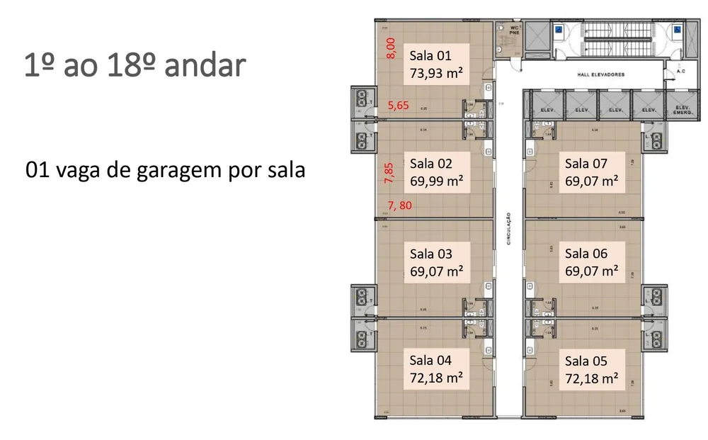 Sala-Conjunto, 72 m² - Foto 11