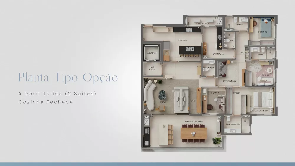 Apartamento, 4 quartos, 204 m² - Foto 2