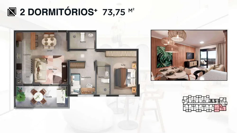 Apartamento, 2 quartos, 73 m² - Foto 15