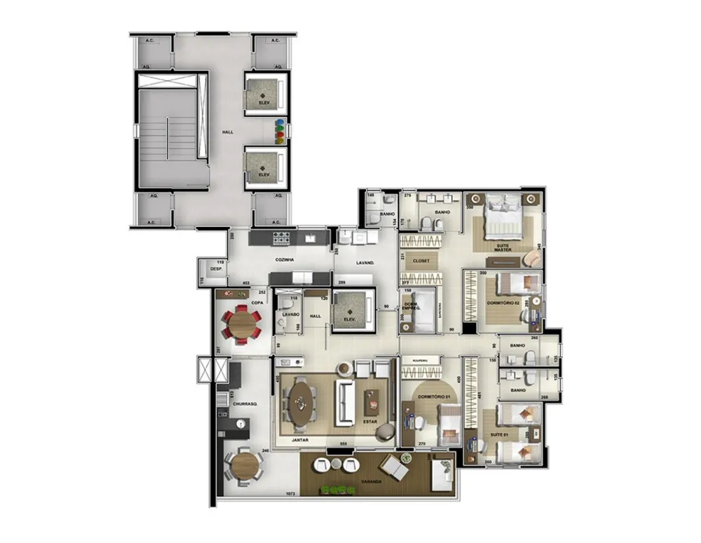 Apartamento, 4 quartos, 195 m² - Foto 11