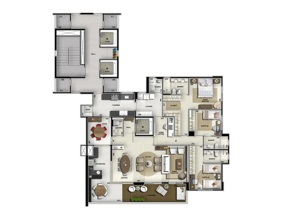Apartamento, 4 quartos, 195 m² - Foto 12