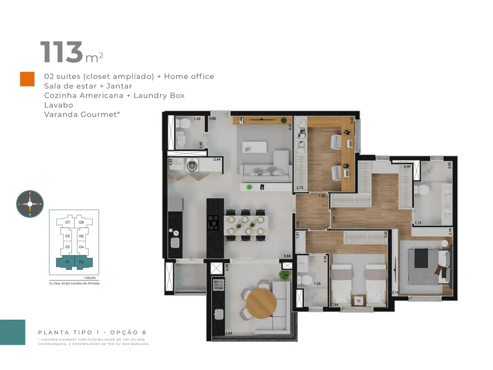 Apartamento, 3 quartos, 113 m² - Foto 10