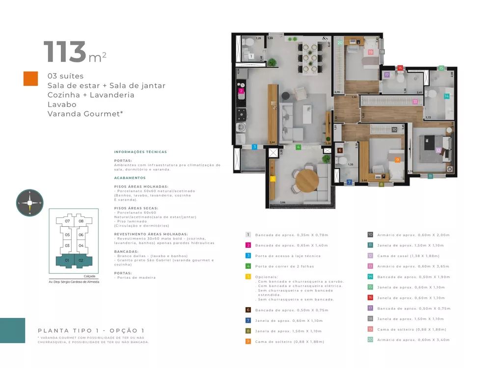 Apartamento, 3 quartos, 113 m² - Foto 8
