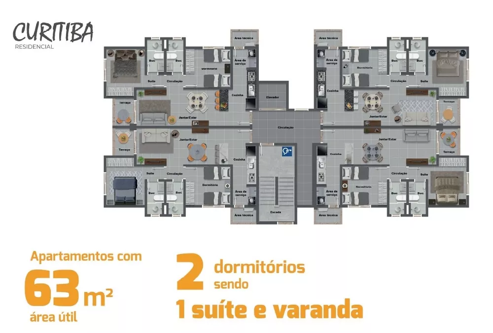 Apartamento, 2 quartos, 63 m² - Foto 4