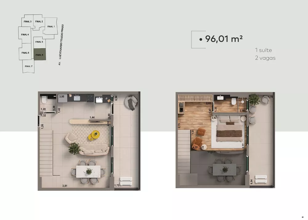 Apartamento, 1 quarto, 93 m² - Foto 3