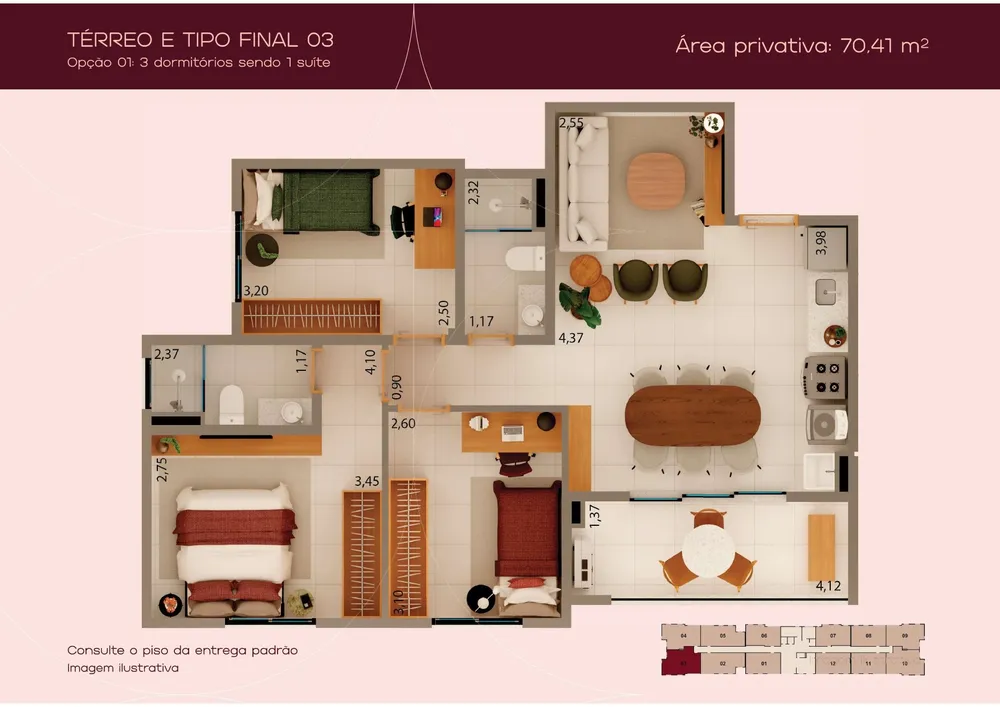 Apartamento, 3 quartos, 77 m² - Foto 12