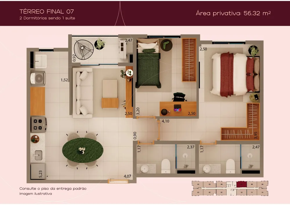 Apartamento, 3 quartos, 77 m² - Foto 15