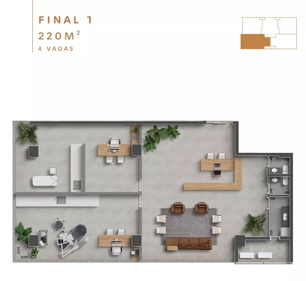Sala-Conjunto, 220 m² - Foto 11