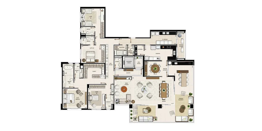 Apartamento, 4 quartos, 376 m² - Foto 8