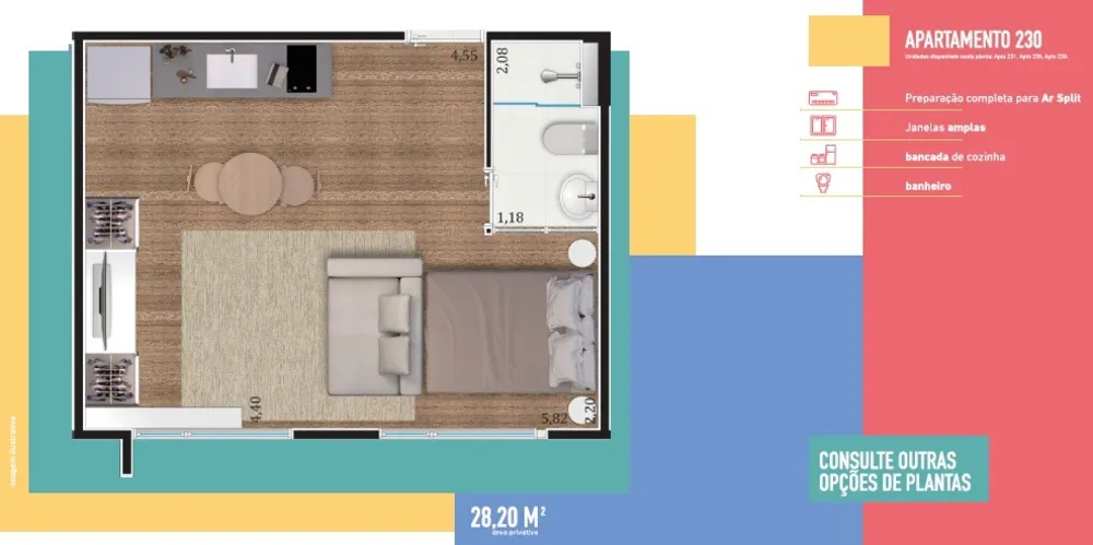 Apartamento, 1 quarto, 28 m² - Foto 12