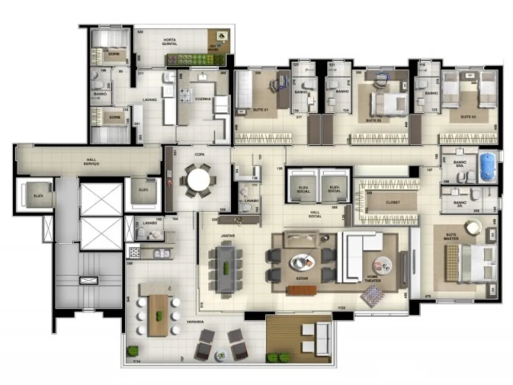 Apartamento, 5 quartos, 320 m² - Foto 12
