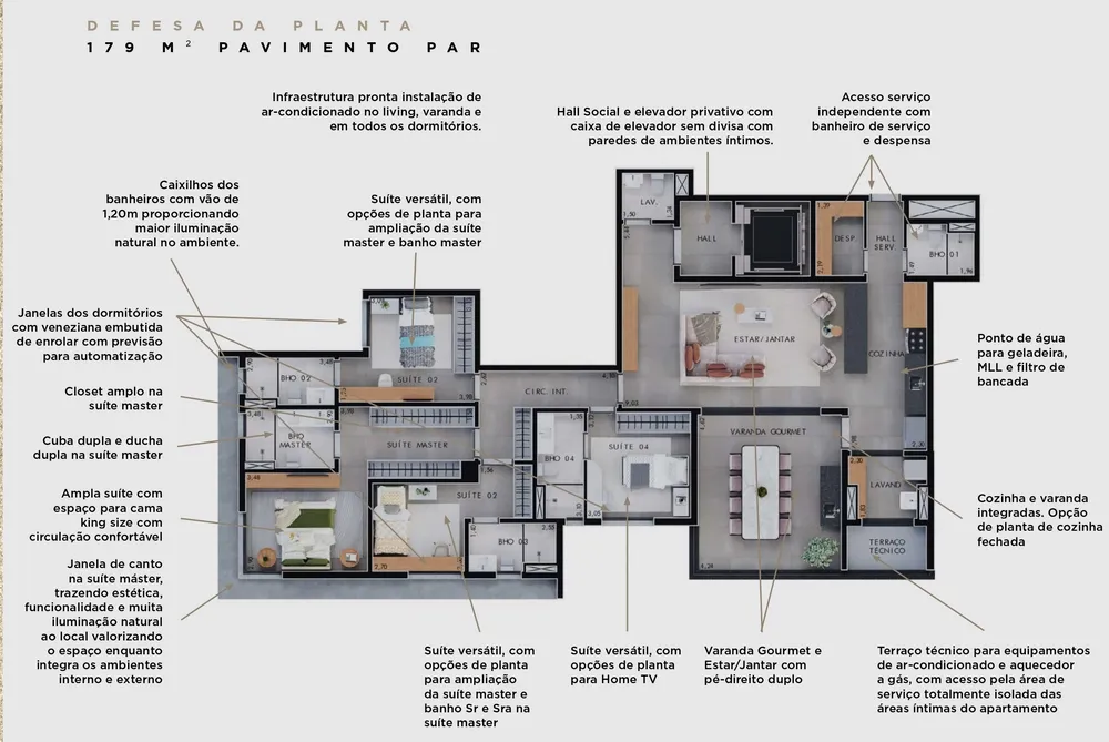 Apartamento, 4 quartos, 179 m² - Foto 8