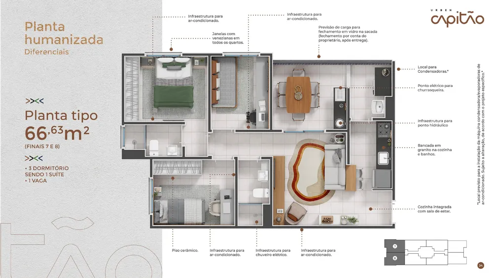 Apartamento, 3 quartos, 66 m² - Foto 14