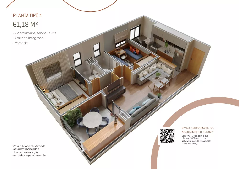 Apartamento, 2 quartos, 61 m² - Foto 8