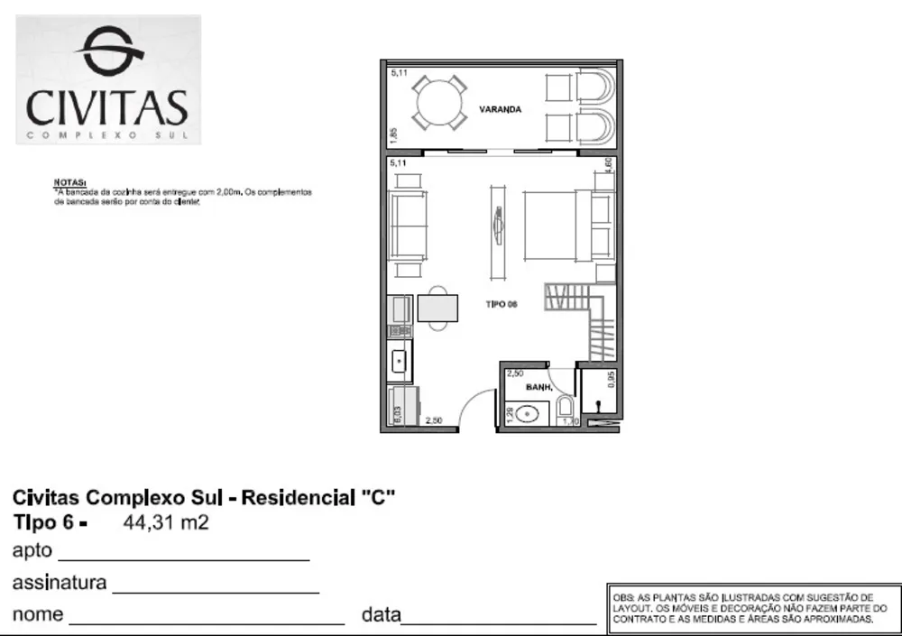 Apartamento, 1 quarto, 18 m² - Foto 7