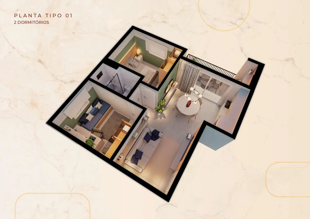 Apartamento, 2 quartos, 51 m² - Foto 11