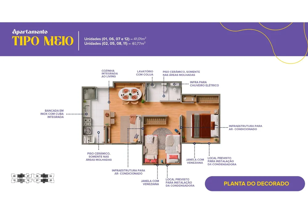 Apartamento, 2 quartos, 41 m² - Foto 12