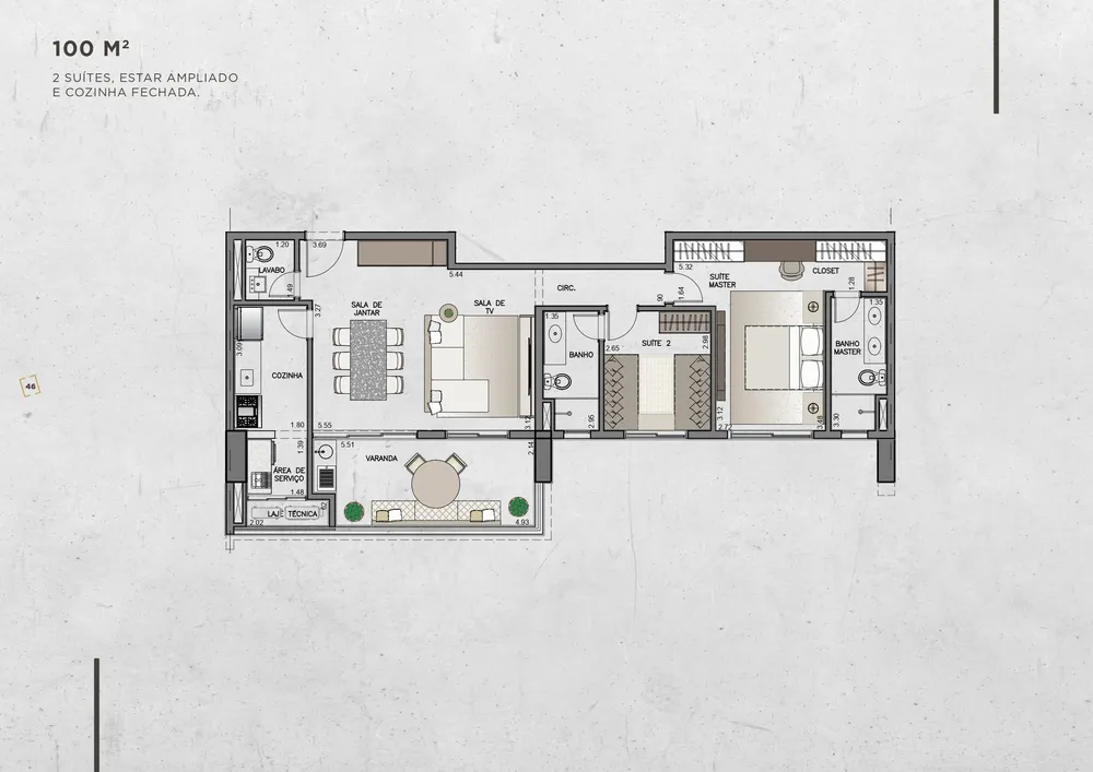 Apartamento, 3 quartos, 100 m² - Foto 10