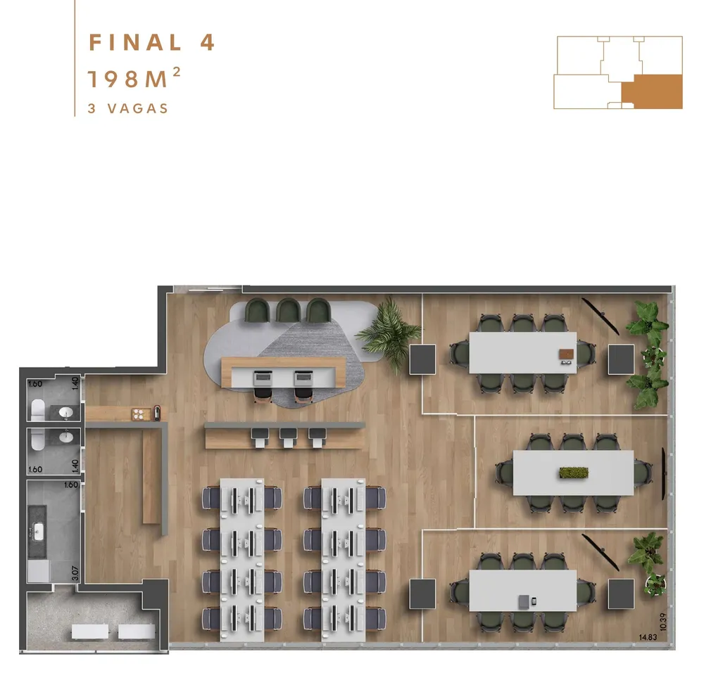 Sala-Conjunto, 198 m² - Foto 15