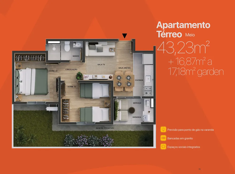 Apartamento, 2 quartos, 63 m² - Foto 16