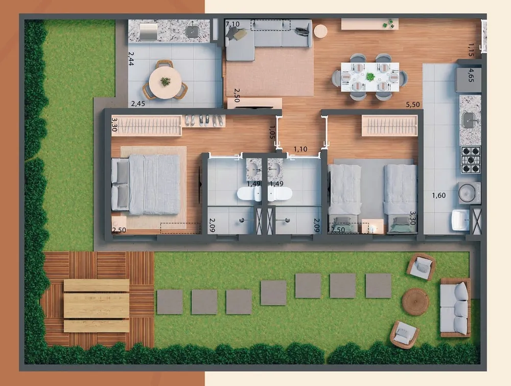 Apartamento, 2 quartos, 130 m² - Foto 5
