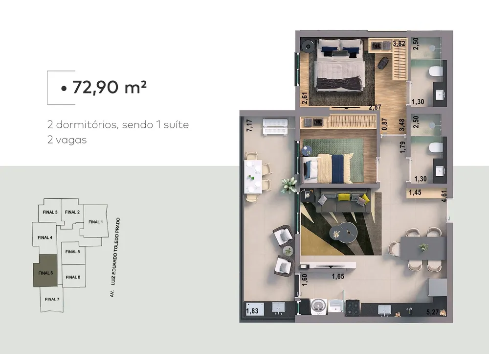 Apartamento, 2 quartos, 72 m² - Foto 10