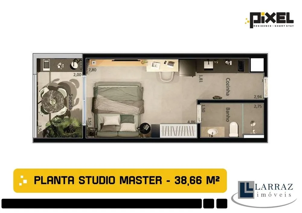 Apartamento, 1 quarto, 38 m² - Foto 18