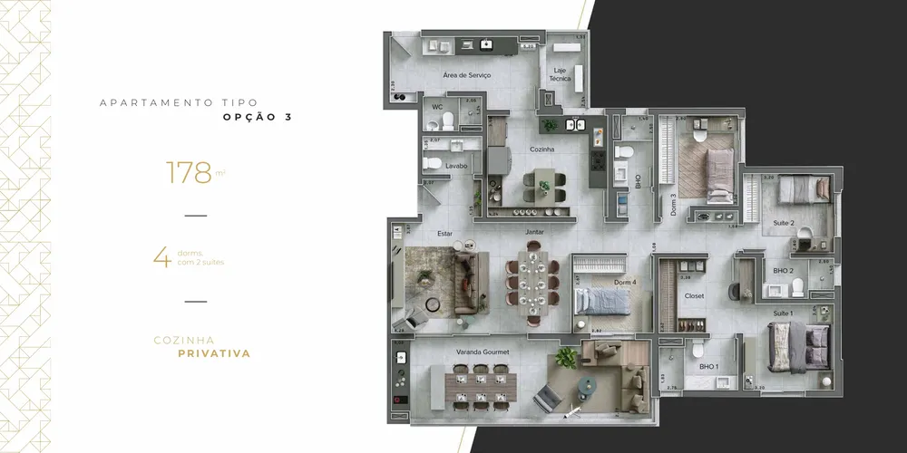Apartamento, 4 quartos, 178 m² - Foto 5