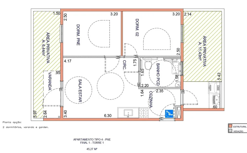 Apartamento, 2 quartos, 62 m² - Foto 3