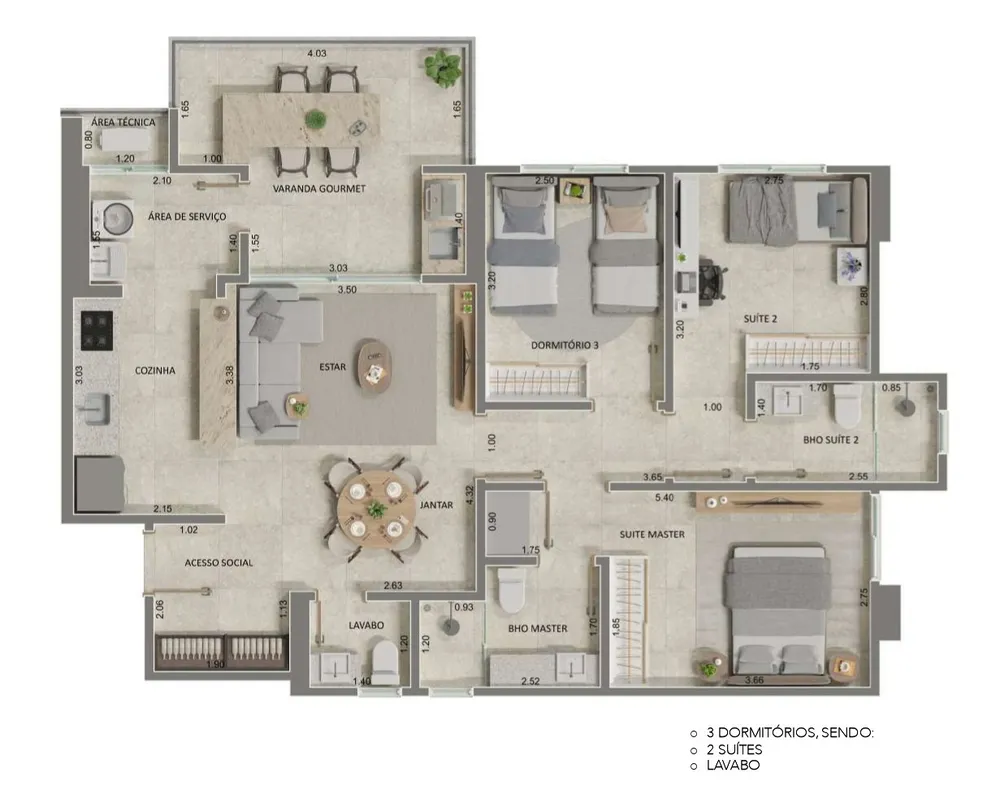 Apartamento, 3 quartos, 93 m² - Foto 10