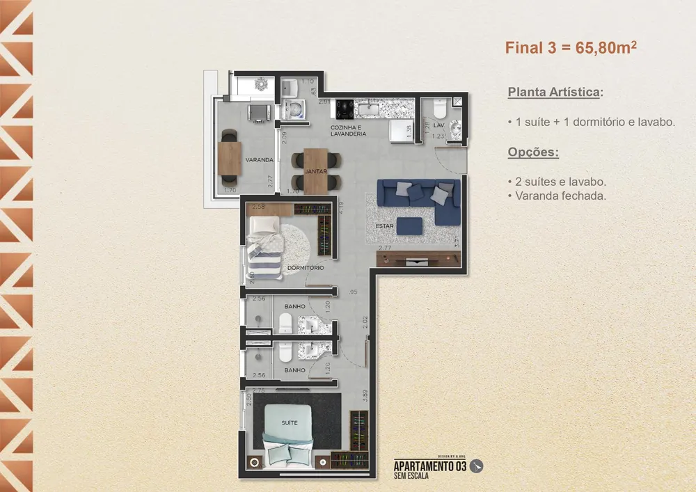 Apartamento, 2 quartos, 65 m² - Foto 11