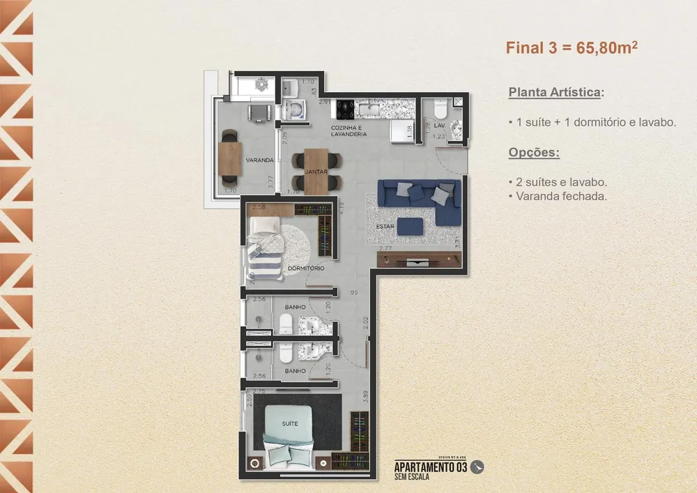 Apartamento, 2 quartos, 65 m² - Foto 14