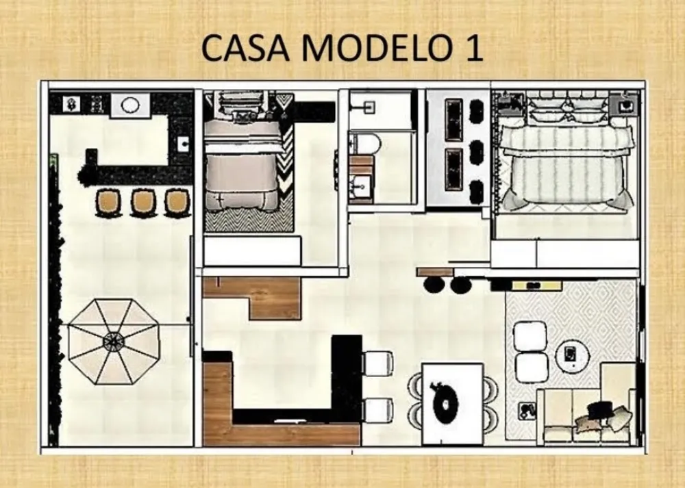 Casa, 2 quartos, 64 m² - Foto 8