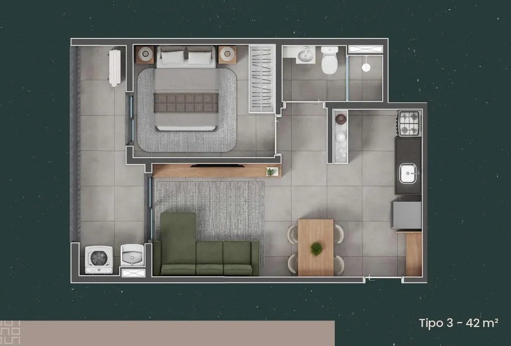 Apartamento, 1 quarto, 42 m² - Foto 11