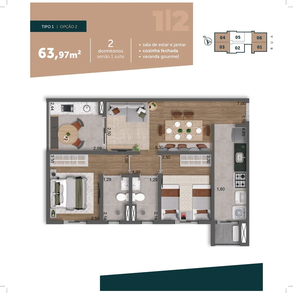 Apartamento, 2 quartos, 64 m² - Foto 10