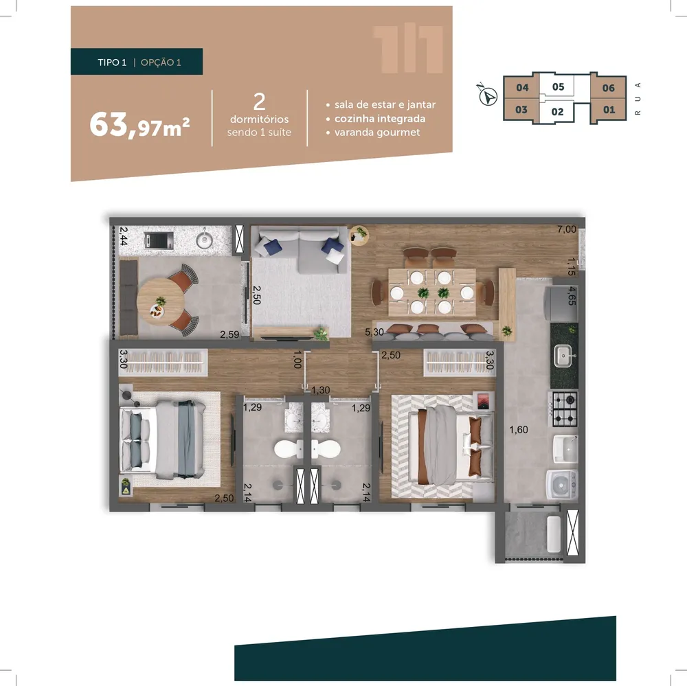Apartamento, 2 quartos, 64 m² - Foto 11