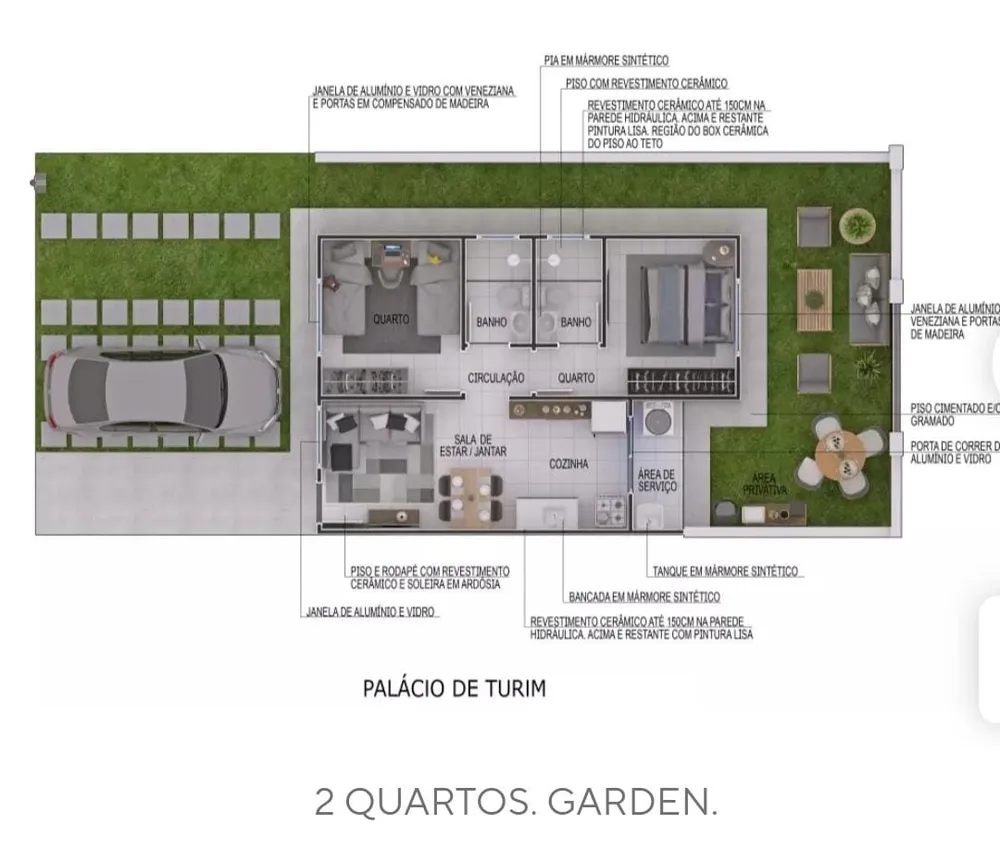 Casa, 2 quartos, 48 m² - Foto 16