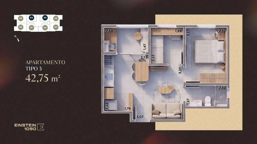 Apartamento, 2 quartos, 43 m² - Foto 4