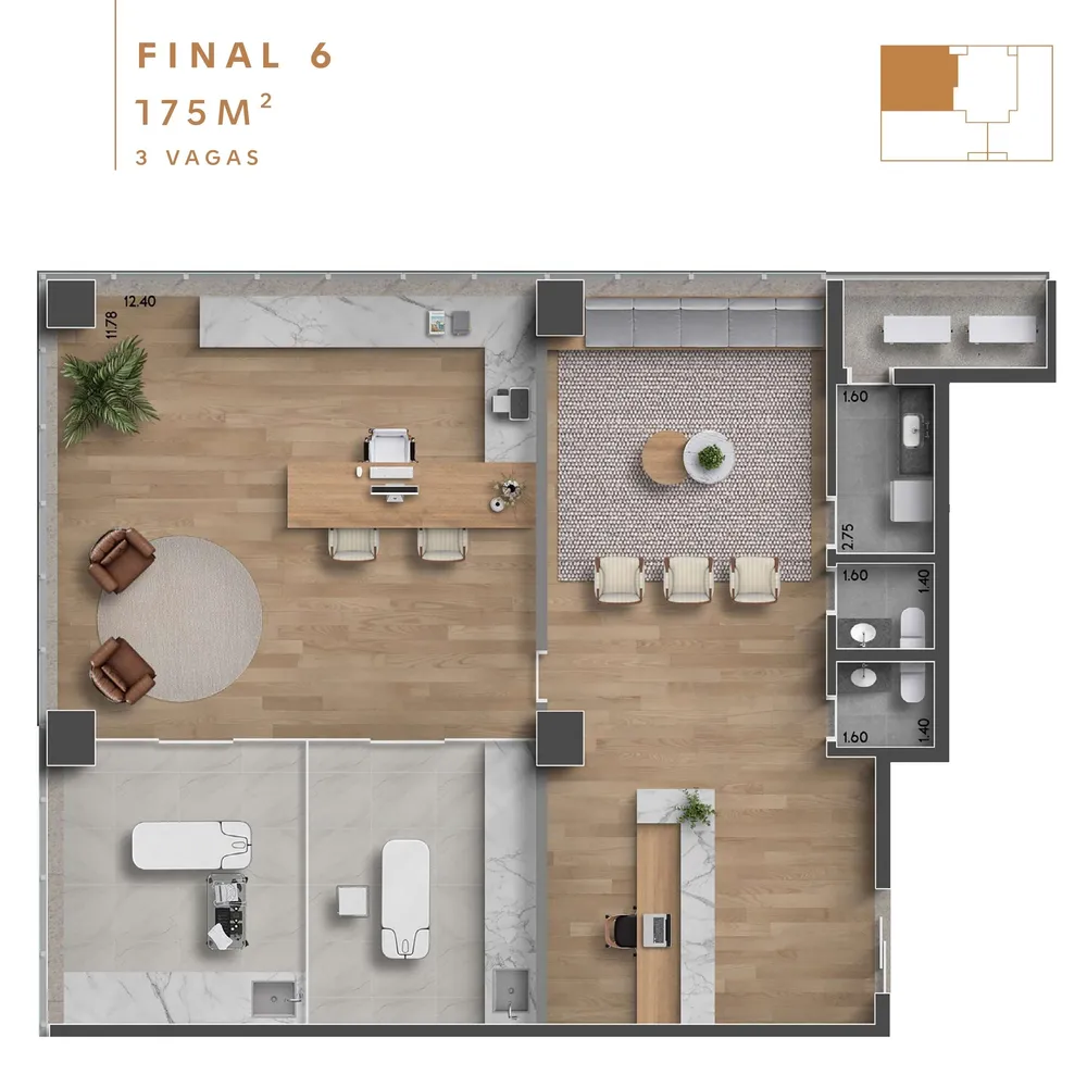 Sala-Conjunto, 175 m² - Foto 12